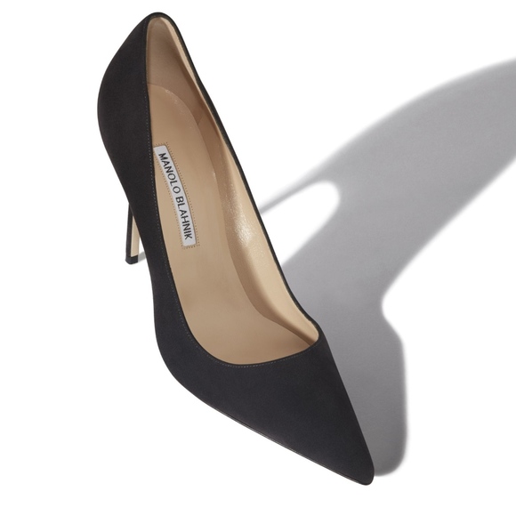 Manolo Blahnik Shoes - Manolo Blahnik BB 90mm Black Satin Pumps